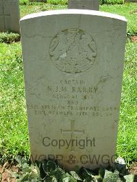 Dar Es Salaam War Cemetery - Barry, Nathaniel James Merriman